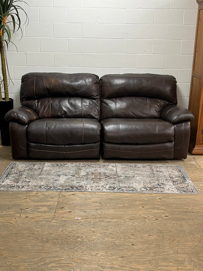 Faux Leather Loveseat Recliner