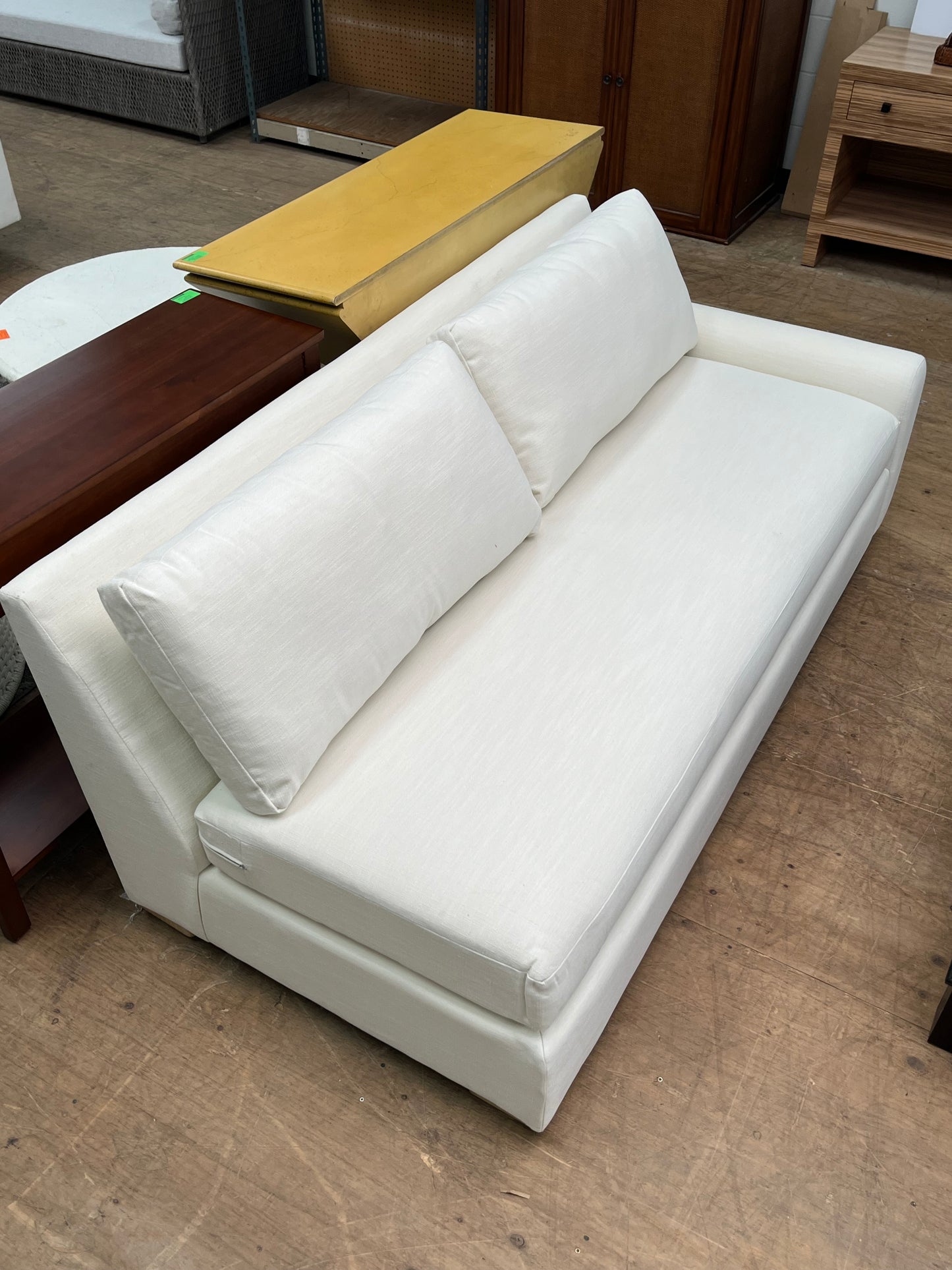Modern Left-Arm Linen Sofa