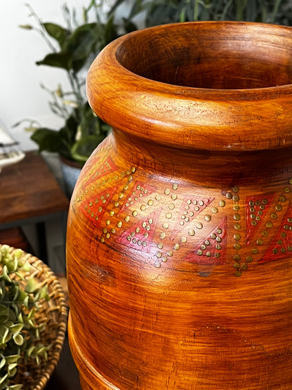 Handmade Wooden 18" Vase