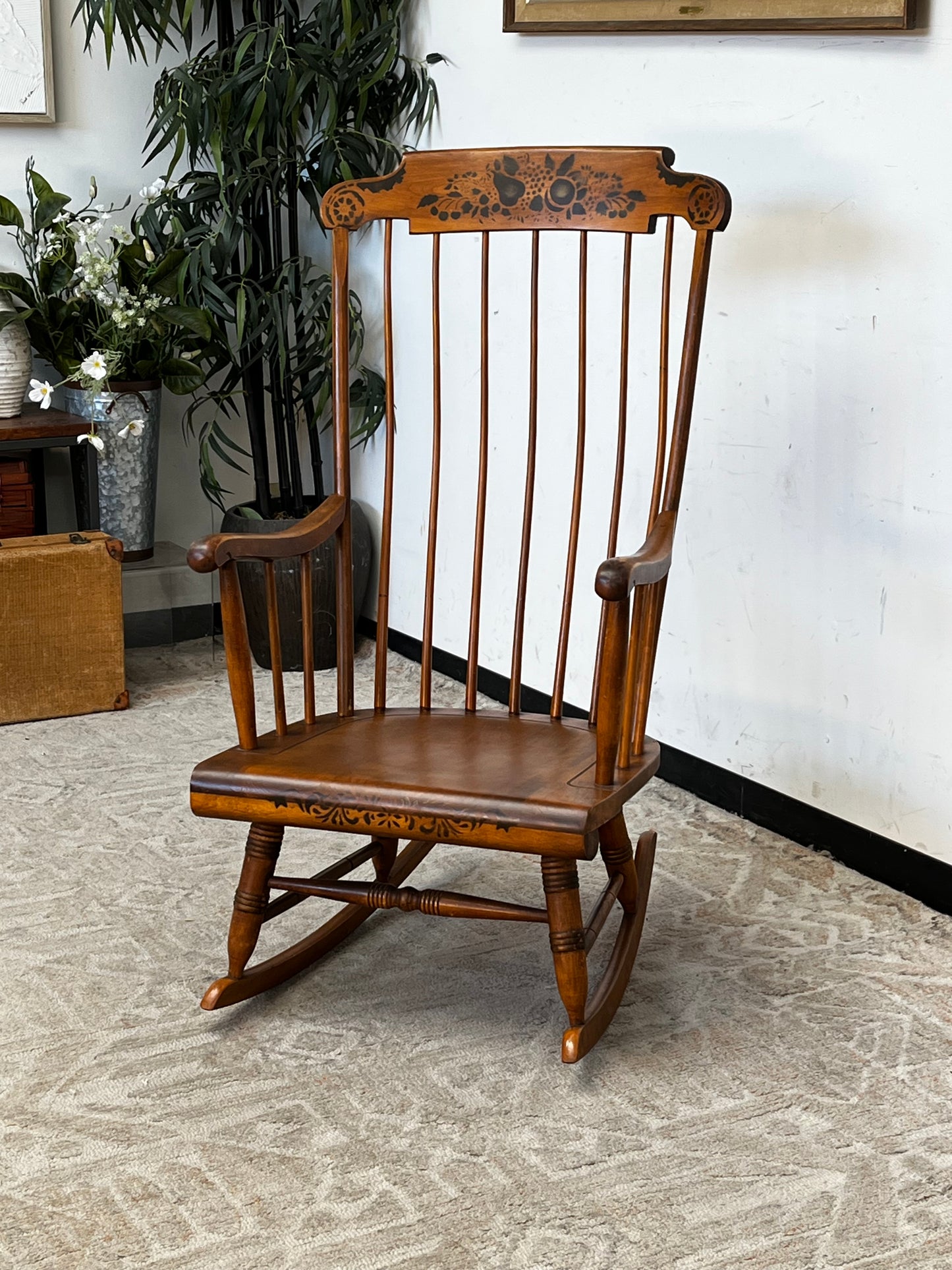 Vintage Nichols & Stone Harvest Rocking Chair