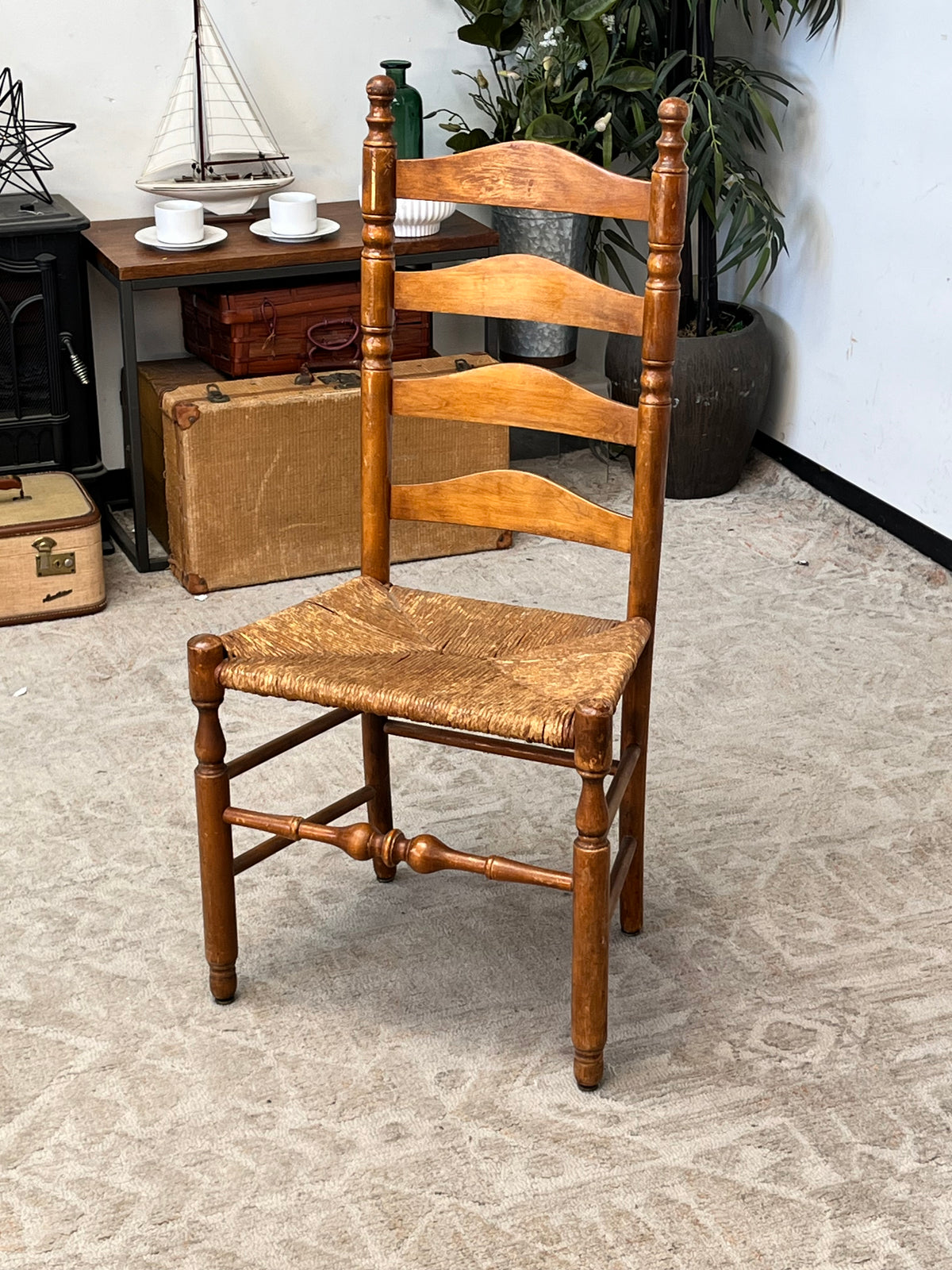 Vintage Style Rattan Dining Chair