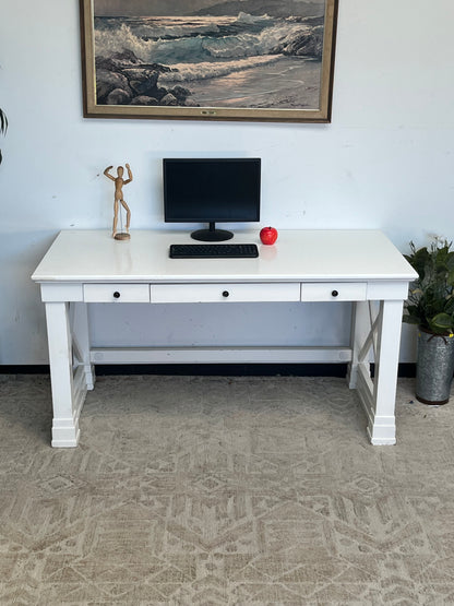 Farmhouse Style White Writing Desk
