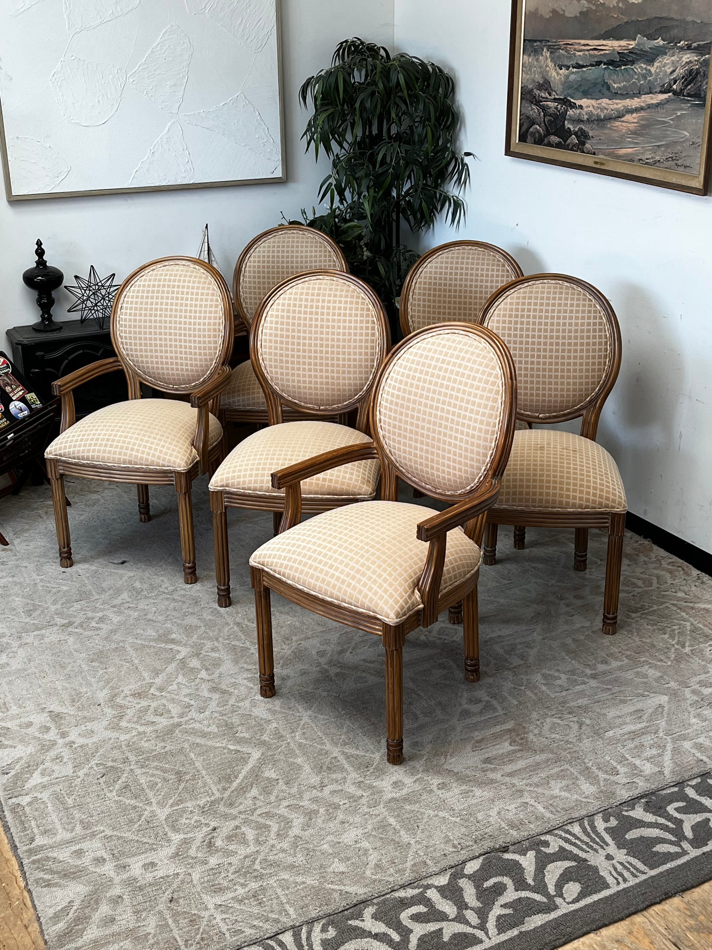 Kreiss Set of 6 Dining Chairs