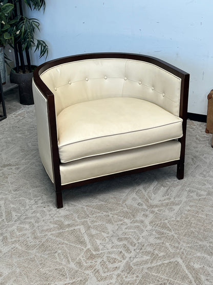 Modern Rounded Back Armchair