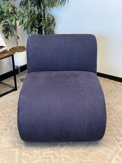 Armless Rounded Accent Chair