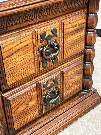 Vintage Column-Style Nightstand