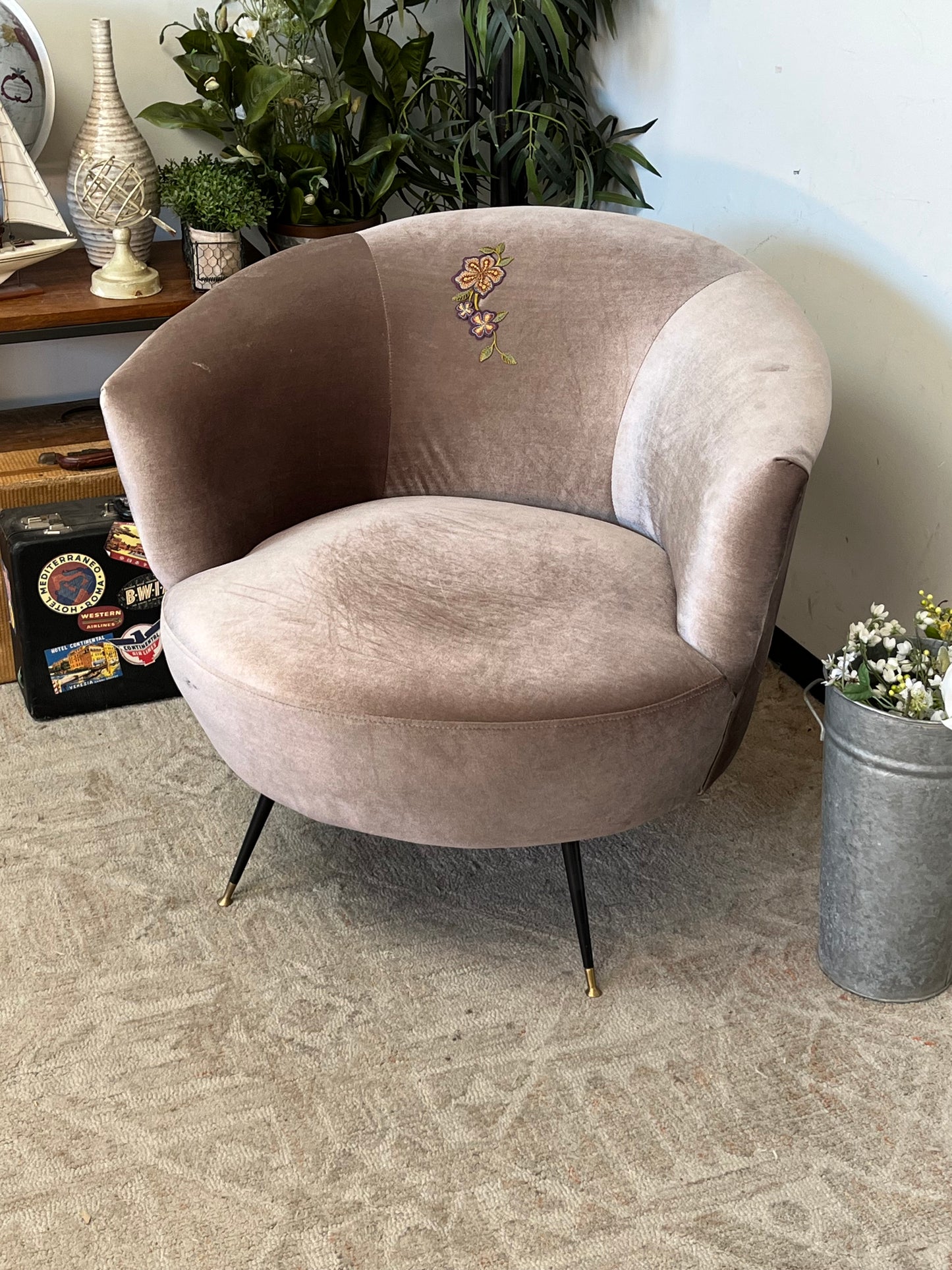 Safavieh Purple Rounded Armchair