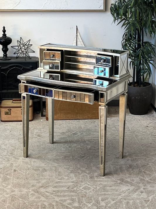 Art Deco Style Mirrored Vanity Desk