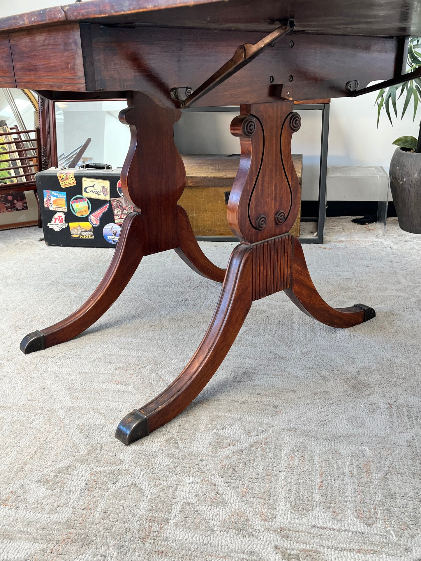 Antique Drop-Leaf Dining Table
