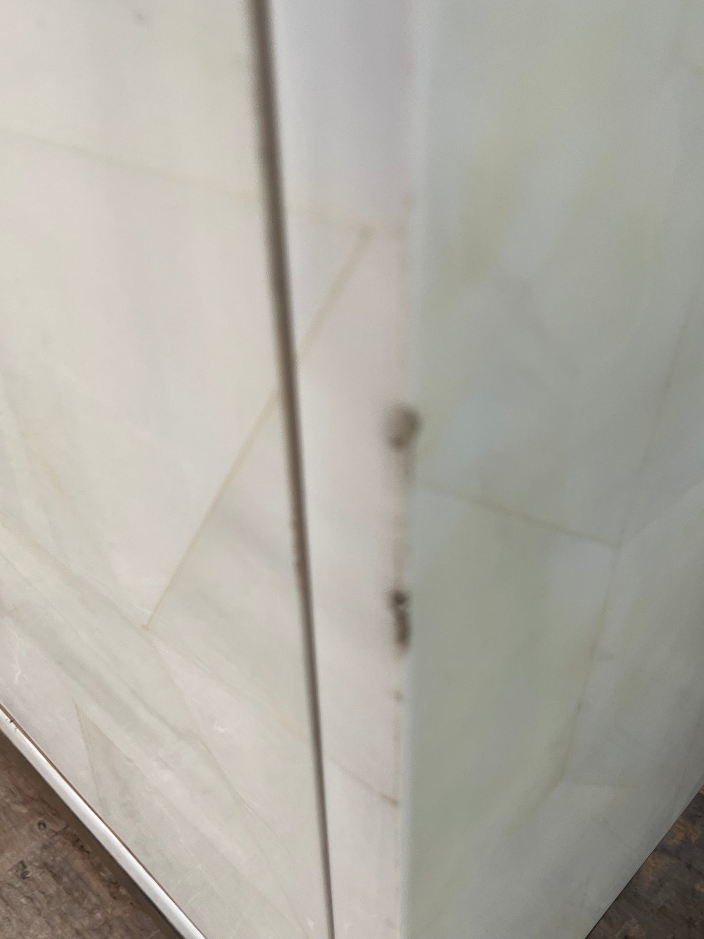 Modern White 4-Door Credenza