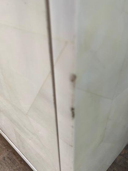 Modern White 4-Door Credenza