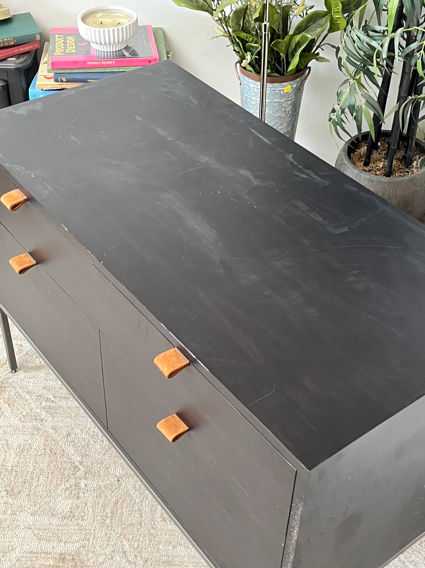 Modern Wooden 2-Drawer File Cabinet