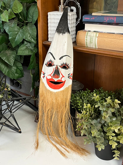 Puerto Rico Hand Carved Clown Mask