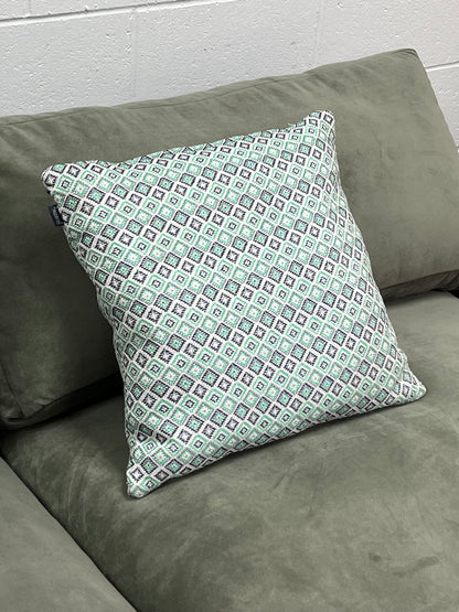 20" Green Moroccan Style Geometric Pillow