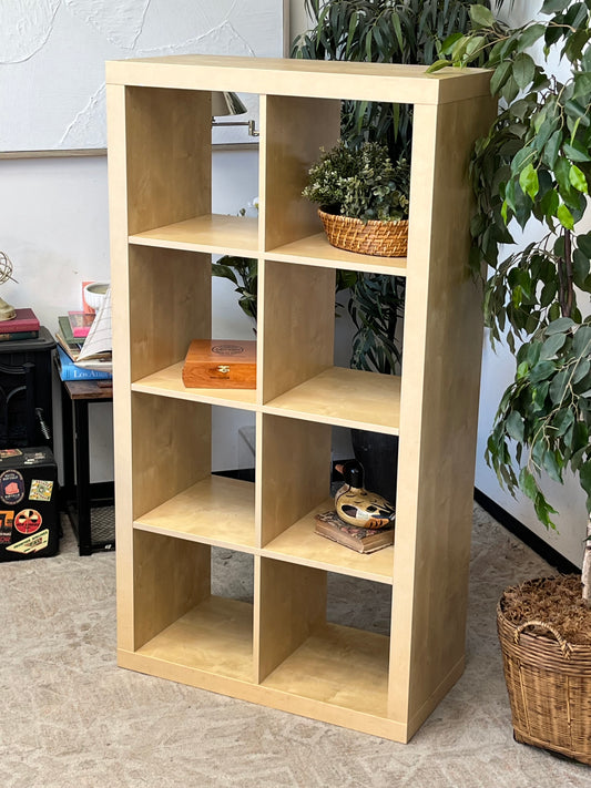 IKEA Style Wooden 8-Cube Bookcase