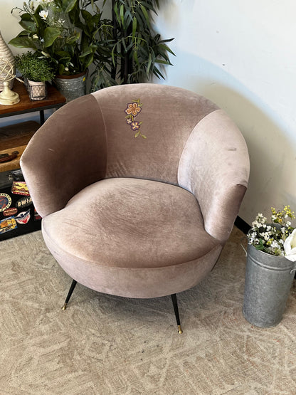 Safavieh Purple Rounded Armchair