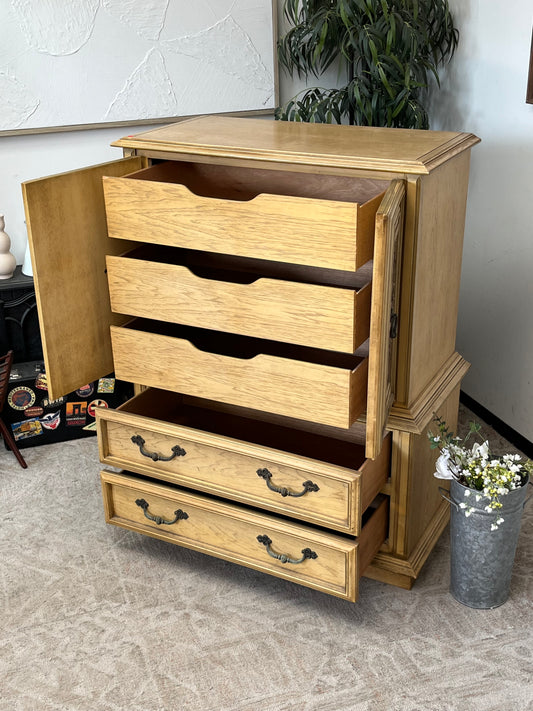 Baroque Style 5-Drawer Dresser Armoire