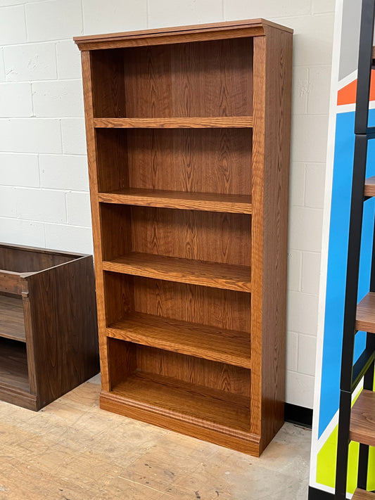 Traditional Style Brown Wooden Bookcase