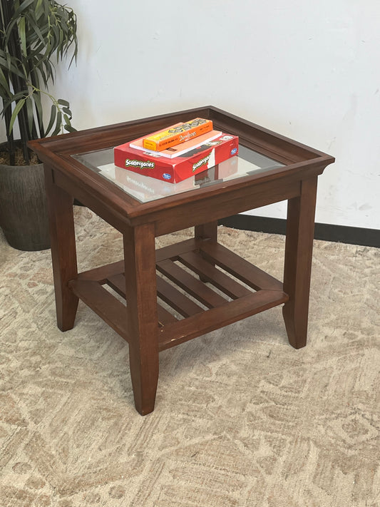 Craftsman Style Glass Nightstand