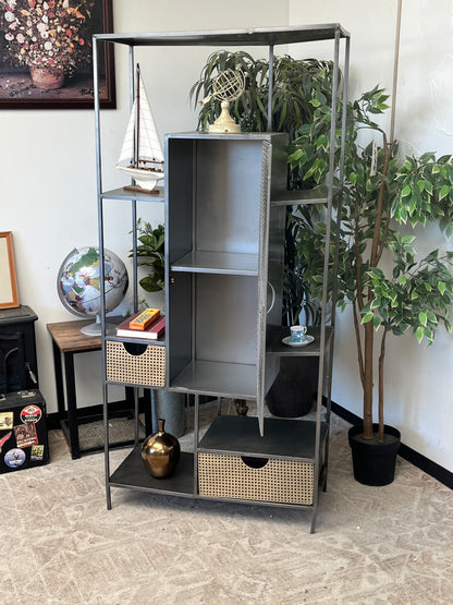 Industrial Style Metal Bookcase