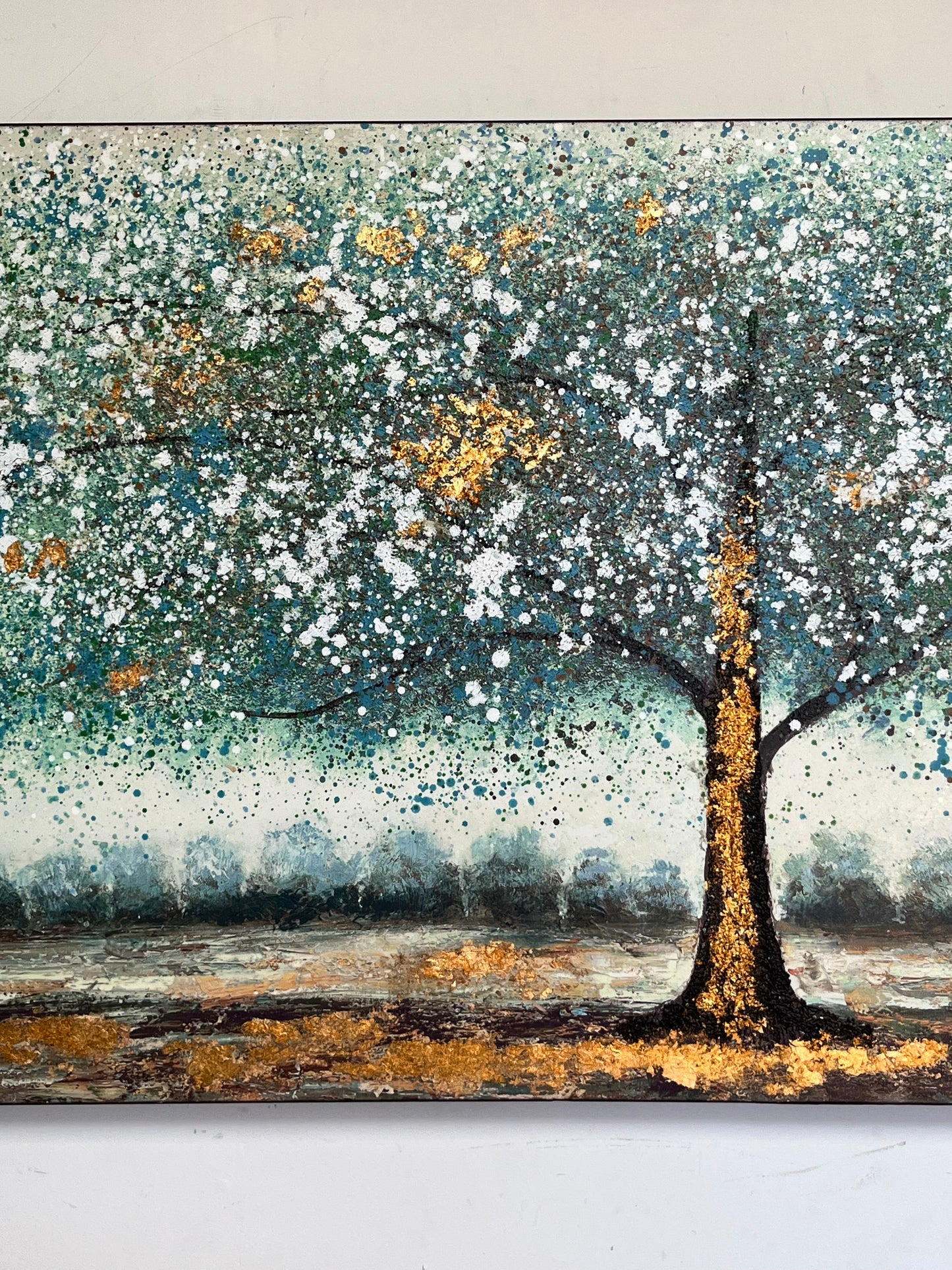 Textured Framed Landscape Artwork