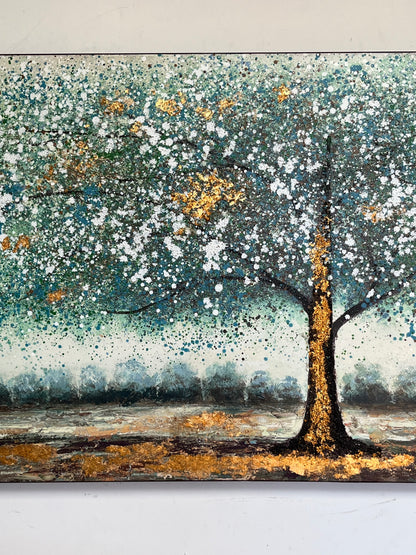 Textured Framed Landscape Artwork