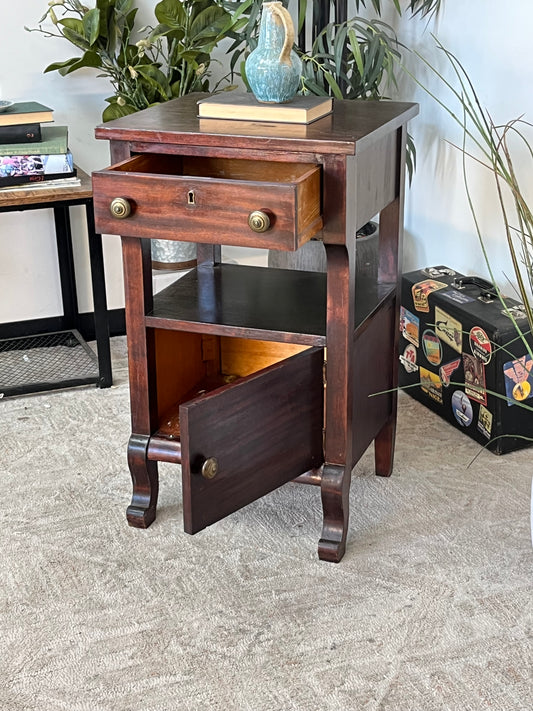 Antique Wooden Nightstand