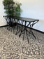 84" Black Metal Branches Console Table