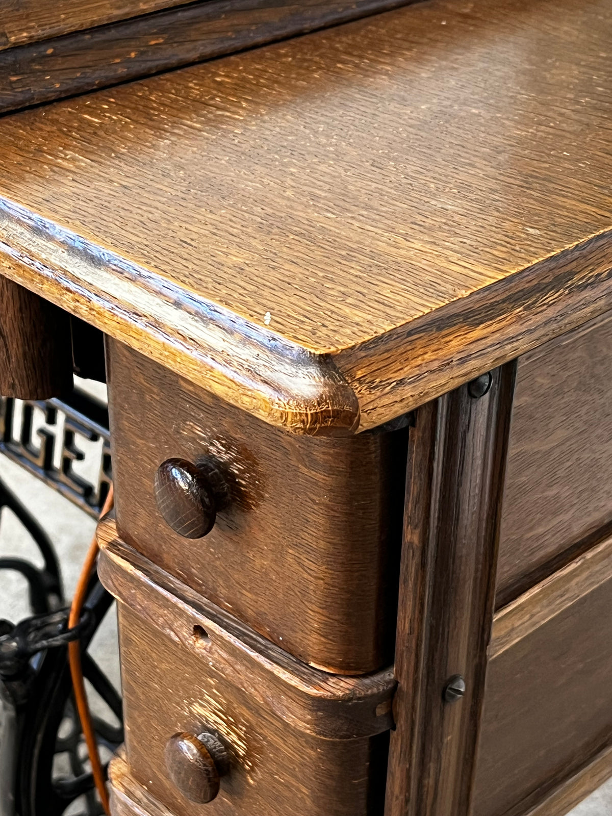 Antique Singer "Red Eye" Sewing Machine