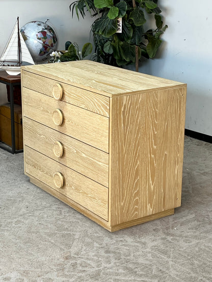 Modern Wooden 4 Drawer Nightstand