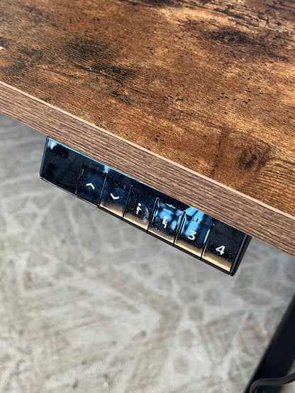 Adjustable Standing 55" Brown Desk