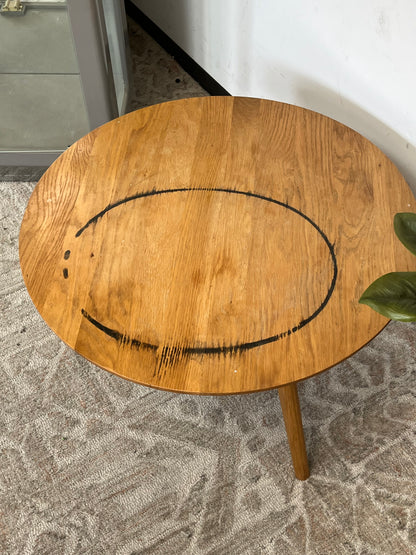 Mid-Century Style Wooden Coffee Table - Stained