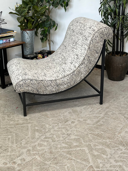 Modern Curved Back Armless Chair