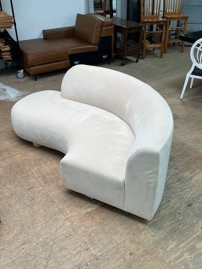 Modern White Rounded Sofa