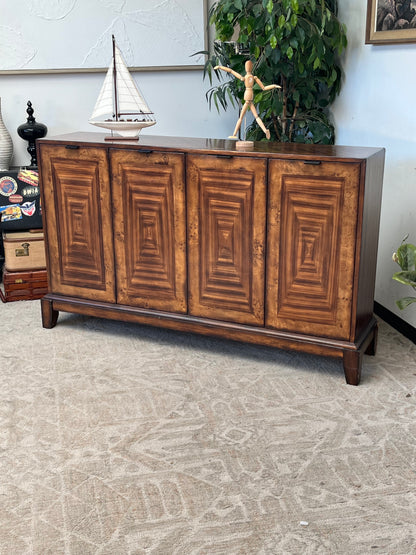 Modern Walnut Veneer Sideboard