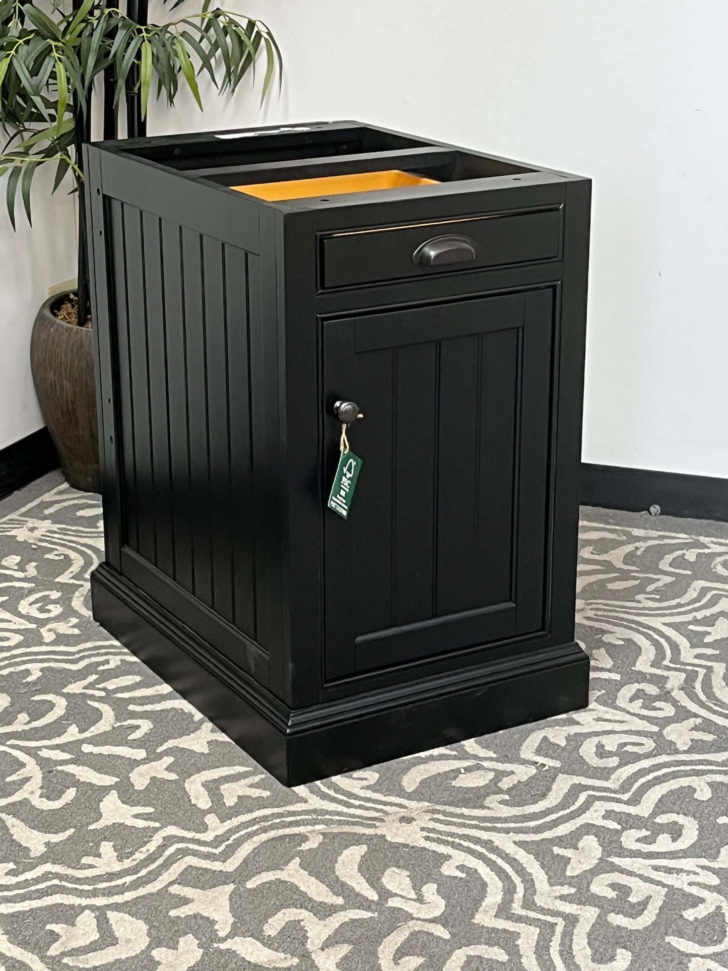 Black Modular Pedestal Cabinet