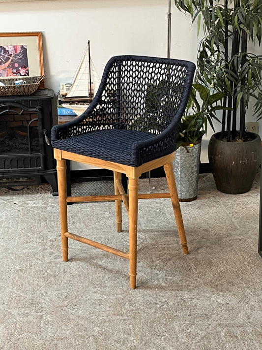 Woven Rope Outdoor Counter Stool