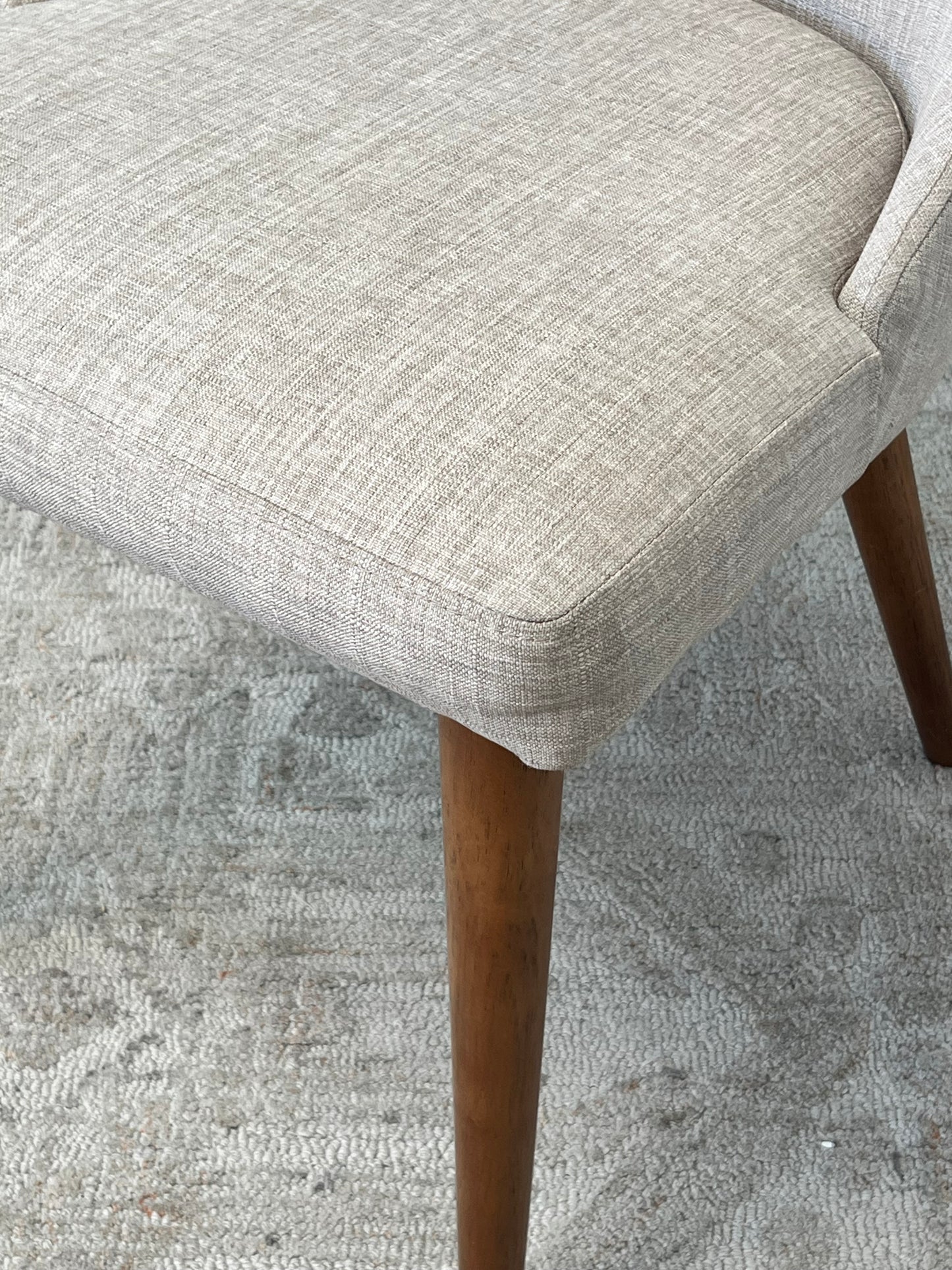Mid Century Style Beige Dining Chair