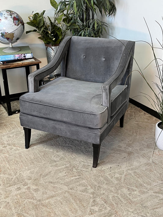 Modern Tufted Gray Chair