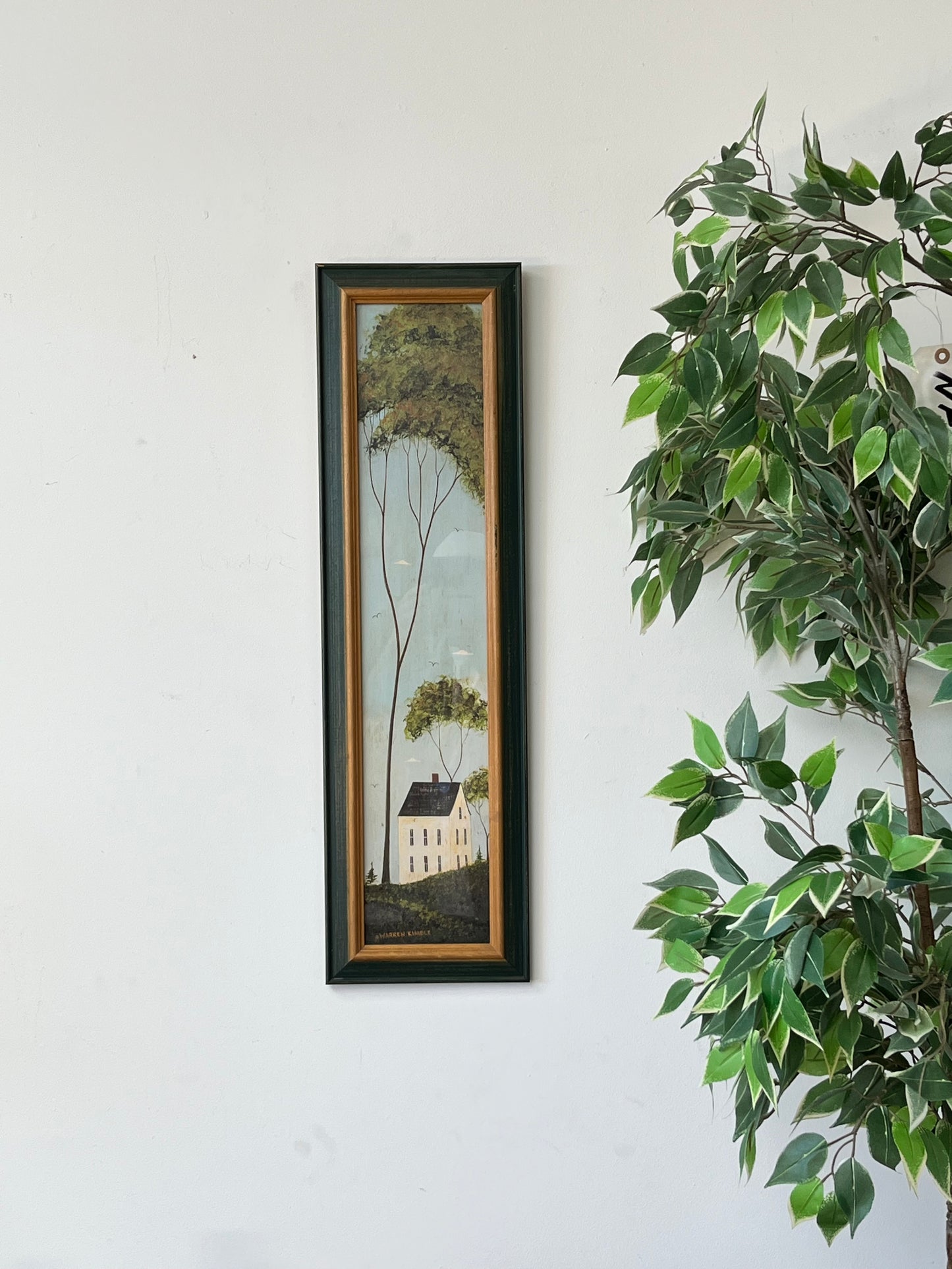 Warren Kimble "House In Hills" Framed Print