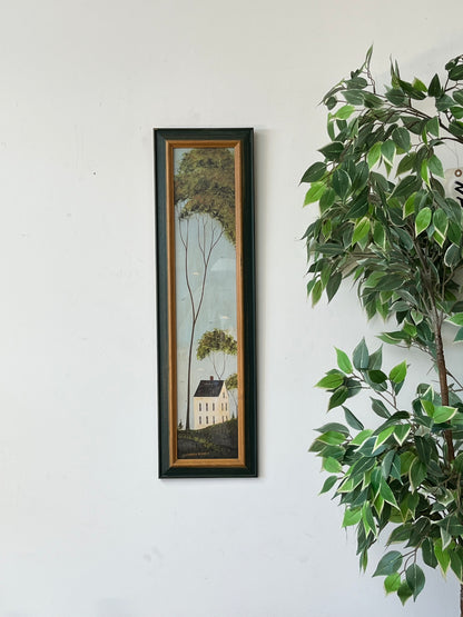 Warren Kimble "House In Hills" Framed Print