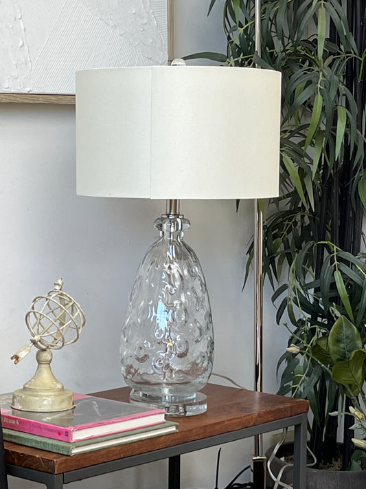 Textured Pear Shaped Table Lamp