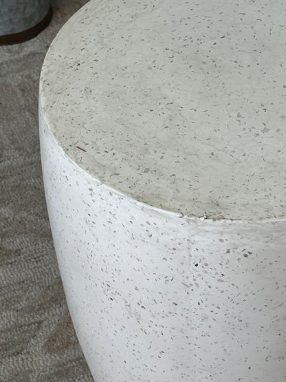 Modern Speckled Stone Side Table