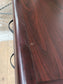 Red Wood Two Drawer File Cabinet
