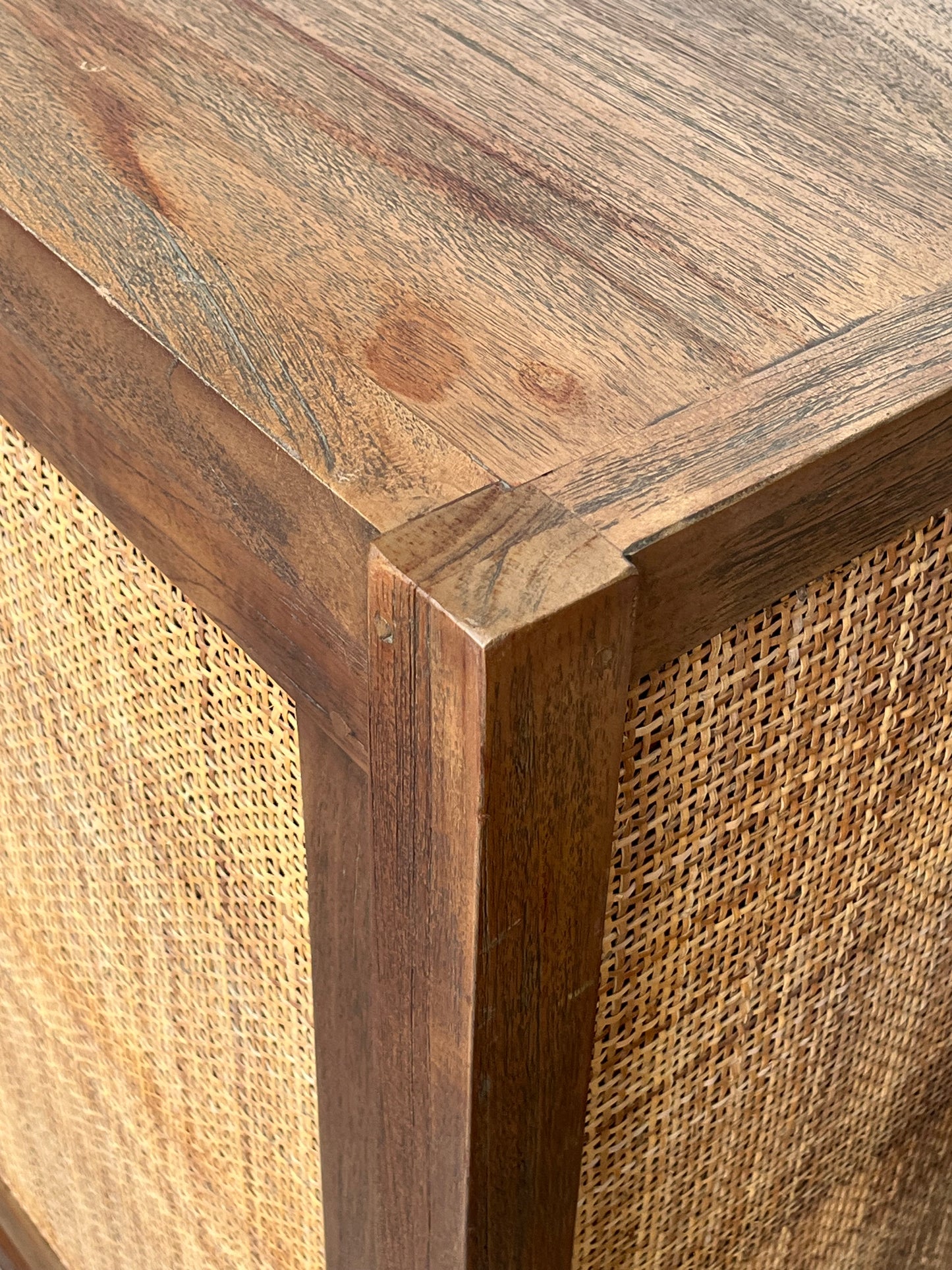 Modern Rattan 61" Credenza
