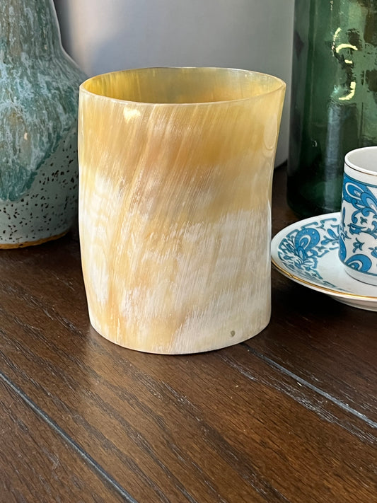 Water Buffalo Horn Vase For Plants