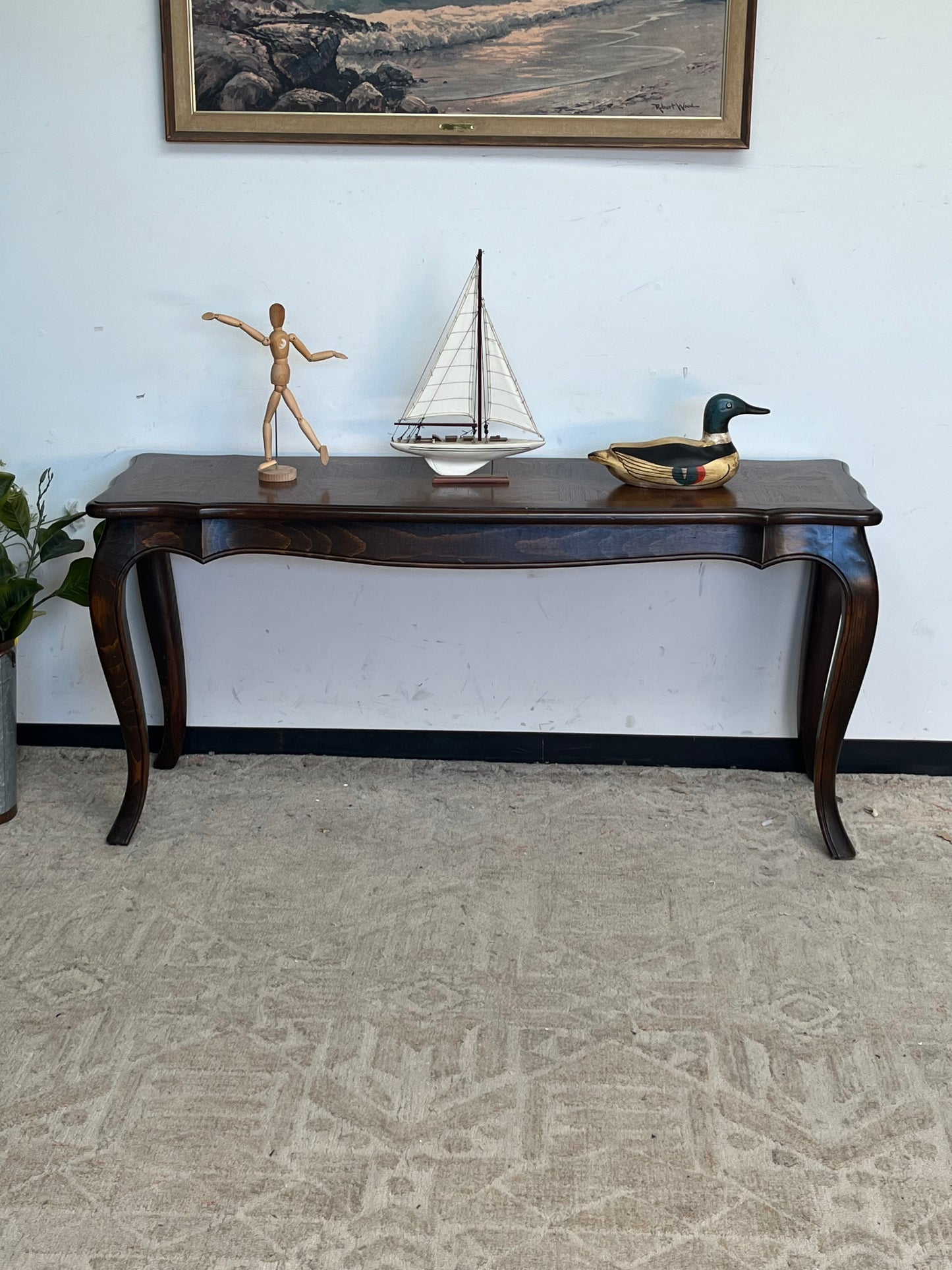 Traditional Style 56" Wooden Console