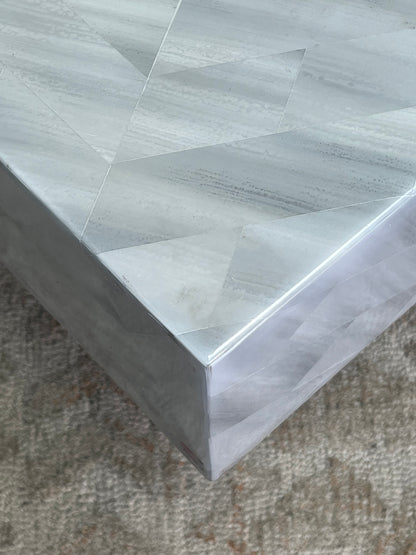 Modern Faux Horn Grey Coffee Table