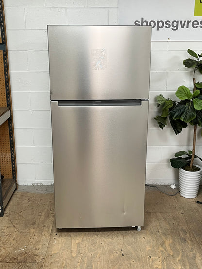 Seasons 18 Cu. Ft. Stainless Steel Refrigerator - Dented