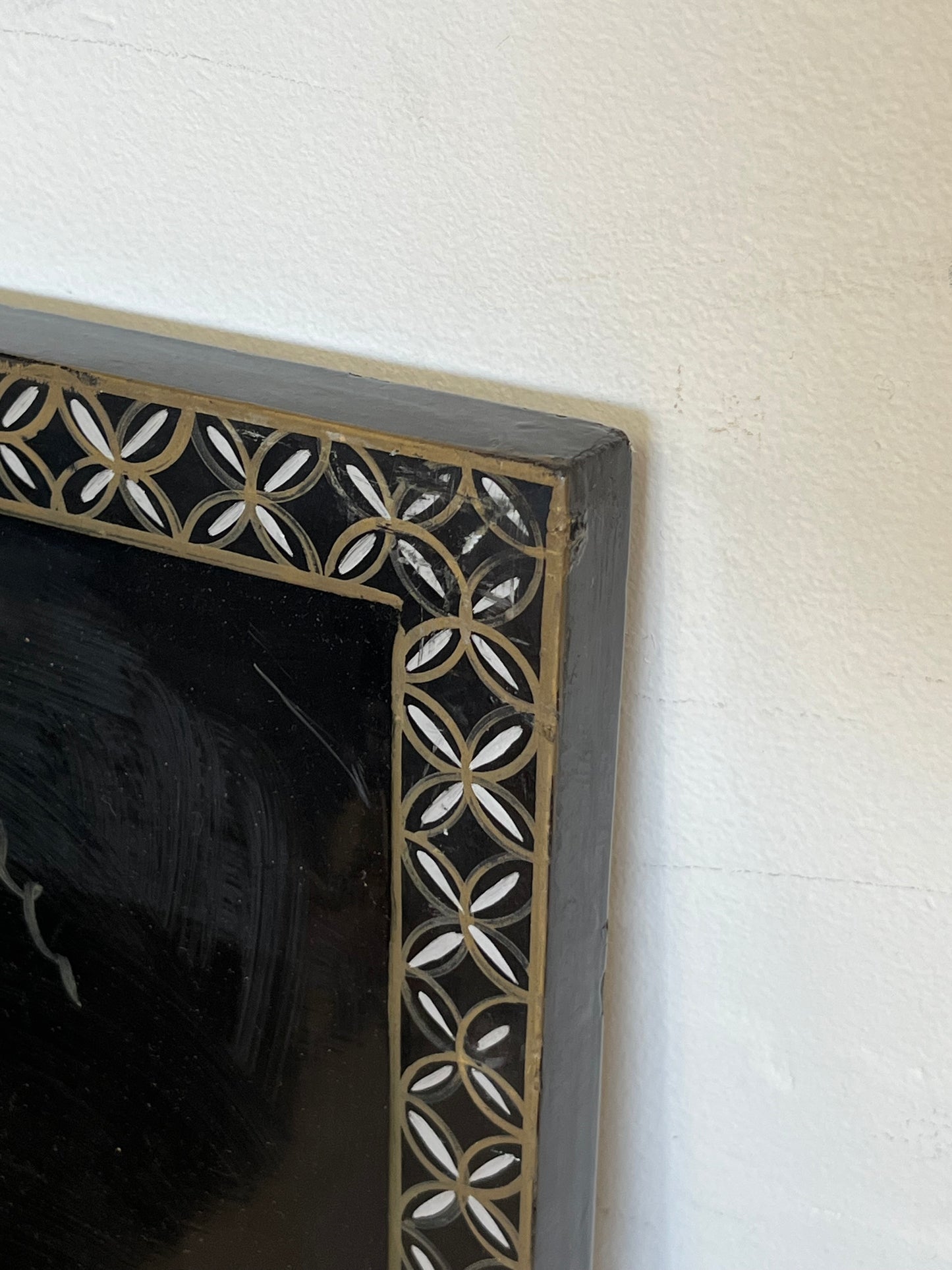 Mother of Pearl Panel "Sitting Blue Birds"